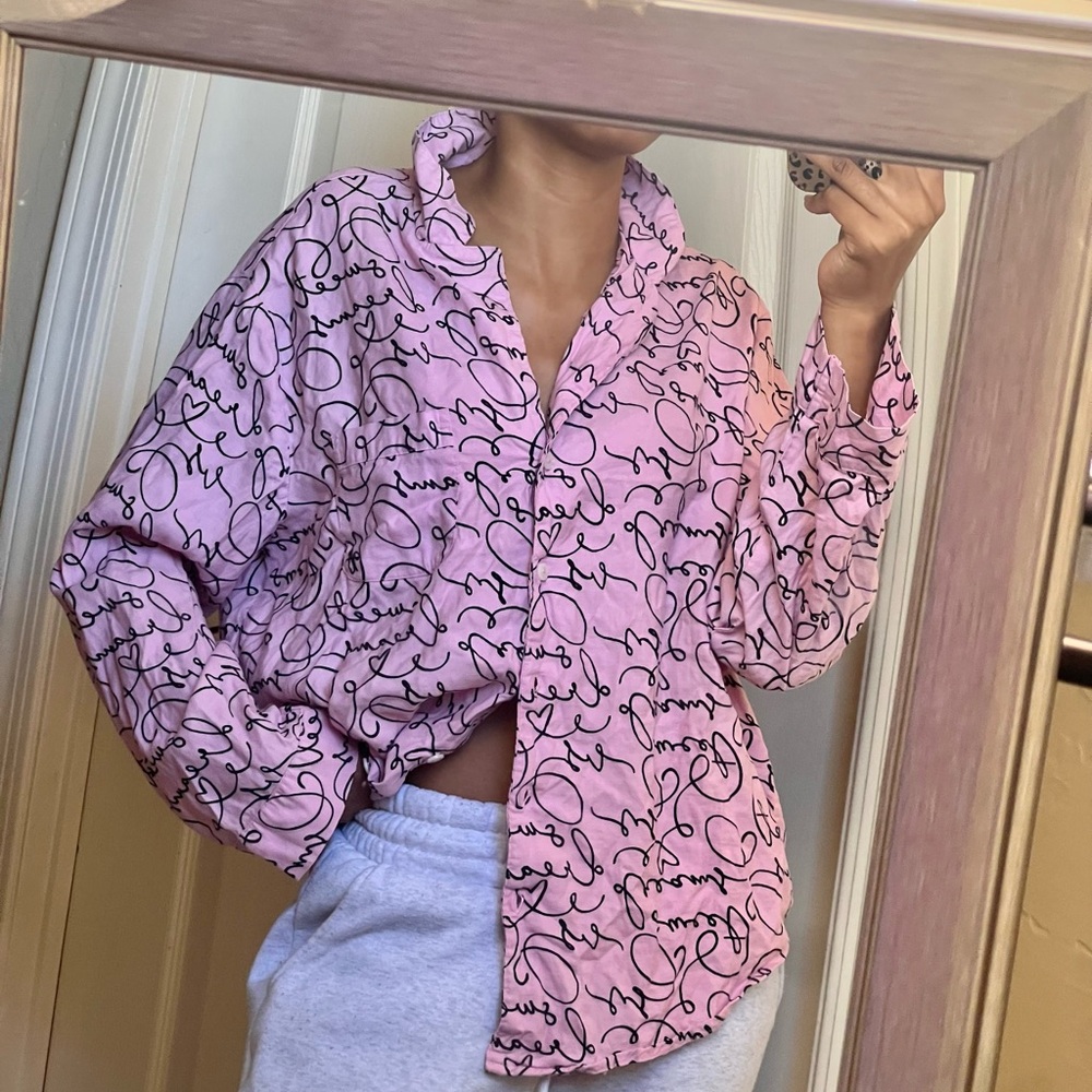 Victoria's Secret Pink Script Shirt